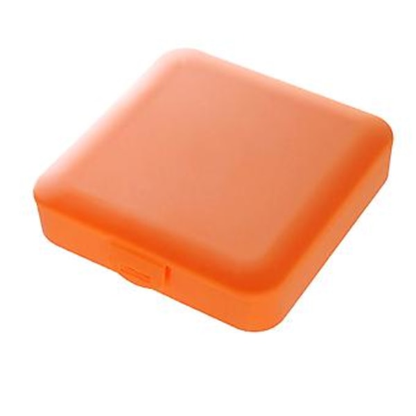 Sanitetsbindsförvaringslåda Liten Bärbar Mensskyddsorganisator Multifunktionell Stor Kapacitet med Enkelt Spänne Orange