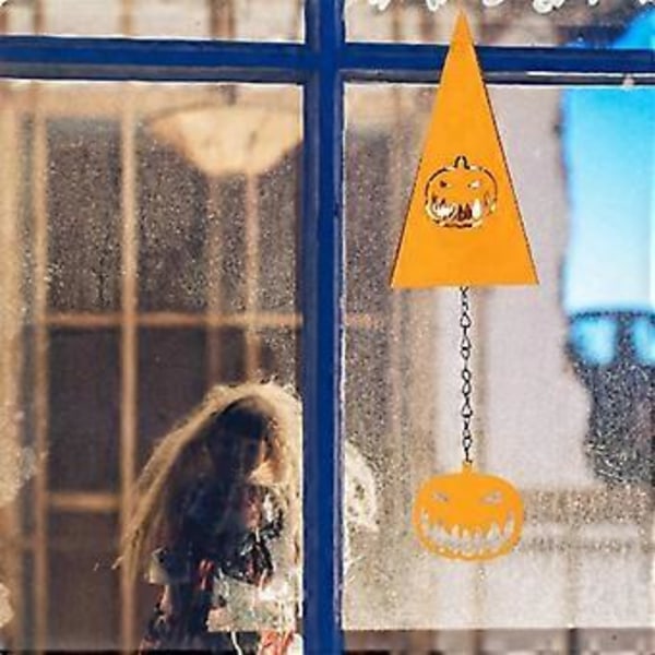 Halloween Huoneen Koristelu Halloween Taottu Kolmio Tuulikello Riipus Puutarhakello Decoracion Para Habitacion C