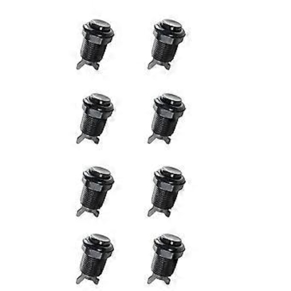 8 st Tryckknapp 28mm Mutter för Amerikansk Arkadspelsmaskin Joystick Noll Fördröjning Kontrollerdelar Maskin Gör-det-själv B