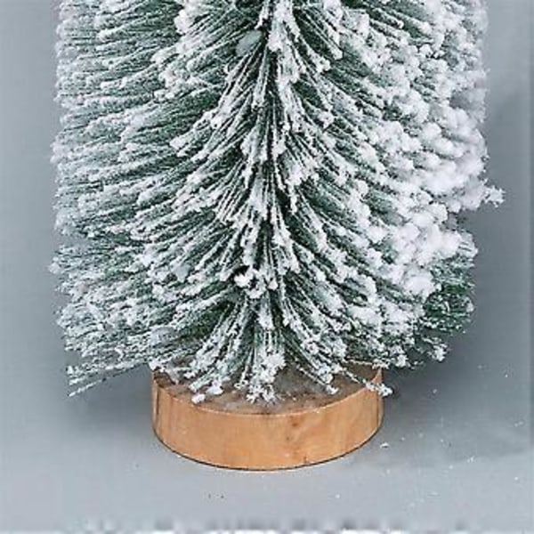 Snöflinga Julgran Mini Julgransprydnader Skrivbordsdekorationer Små Julsaker 25cm