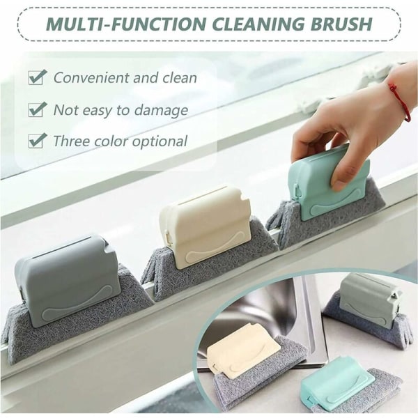 4 kpl Creative Window Cleaning Brush, Magic Window Cleaning Harja, joka puhdistaa kaikki kulmat ja tilat, Ikkunanpuhdistusharja, Urien puhdistus br