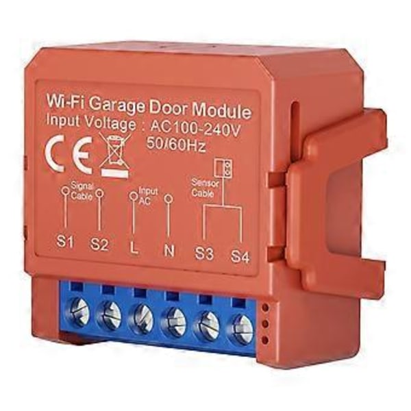 Tuya WiFi Garageportåbner Switch Fjernbetjening Trådløs Smart Garageport Timer Åbner Modul