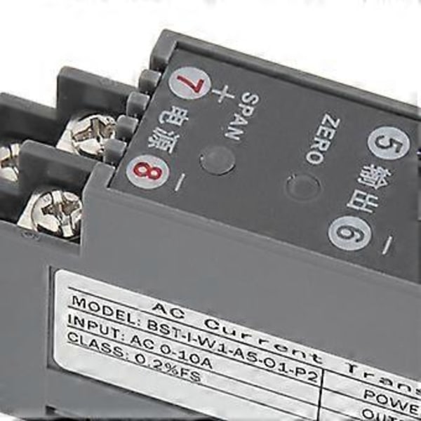 AC Strømtransmitter 1 inn 1 ut Signal Isolasjon Konvertering Strømfordeling Kontrollapparater DC24V 420mA