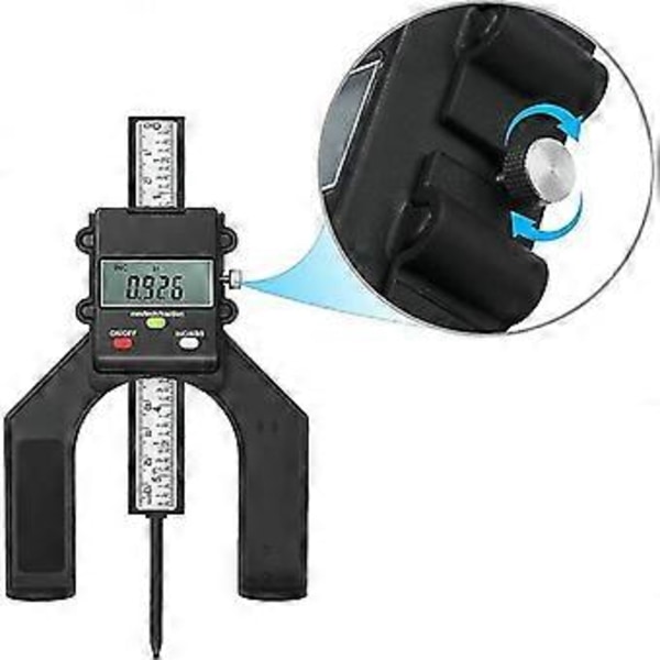 Crday Digitalt Djupmått 0,10 mm/0,004 tum Noggrannhet Höjdmätare Med Abs/inc Funktion Gåva