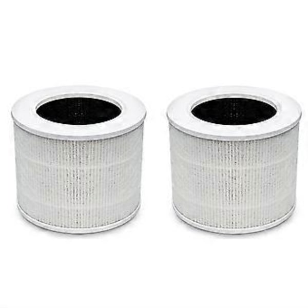 2 stk. erstatningsfilter for luftrenser Core Mini Part Core Mini-RF, H13 HEPA-filter 3-i-1 aktivert kullfilter