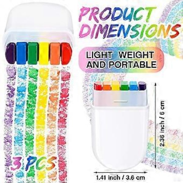Regnbue Ansiktsmaling Pride Ansikt Kroppsmaling Kit Regnbue Sminkestift for Feiringer Cosplay Bursdag Sminkeutstyr B