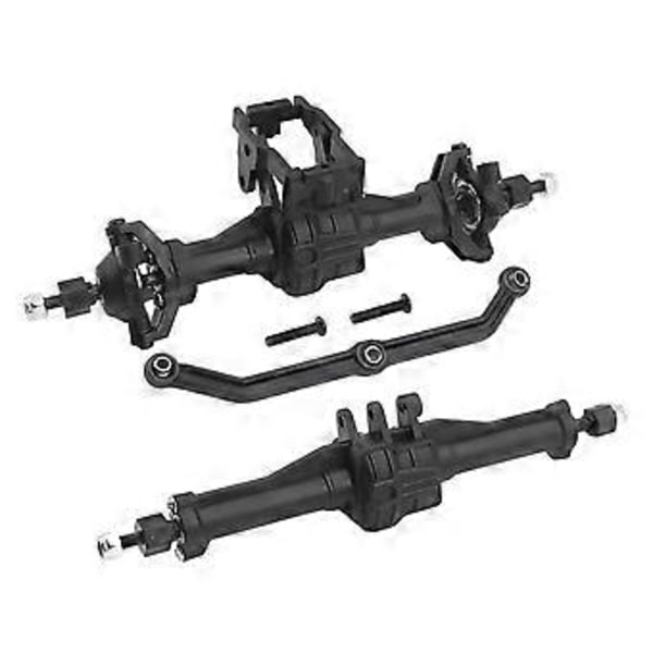 Komplett sett med for- og bakaksel med servofeste for 1/18 -4M Trx4M RC Crawler oppgraderingsdeler