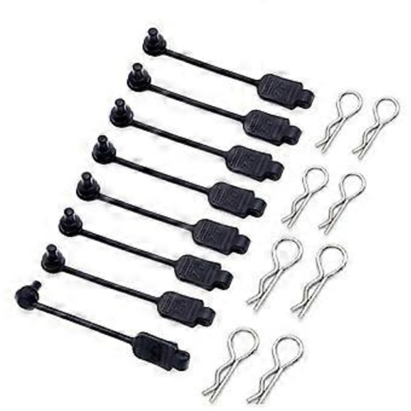 8 stk. RC Bil Karosseri Klips Gummiholder Skall Fikseringsspenne Lås 8301 for Arrma 1/8 1/10 1/16 Kjøretøy