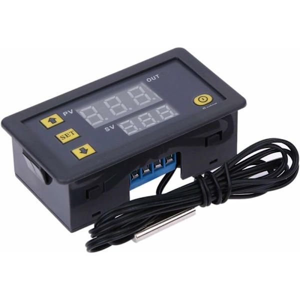 Temperaturregulator W3230 Mini Digital Temperaturregulator LED-display Termostat Regulator DC 12V 20A Temperaturkontrollsensor