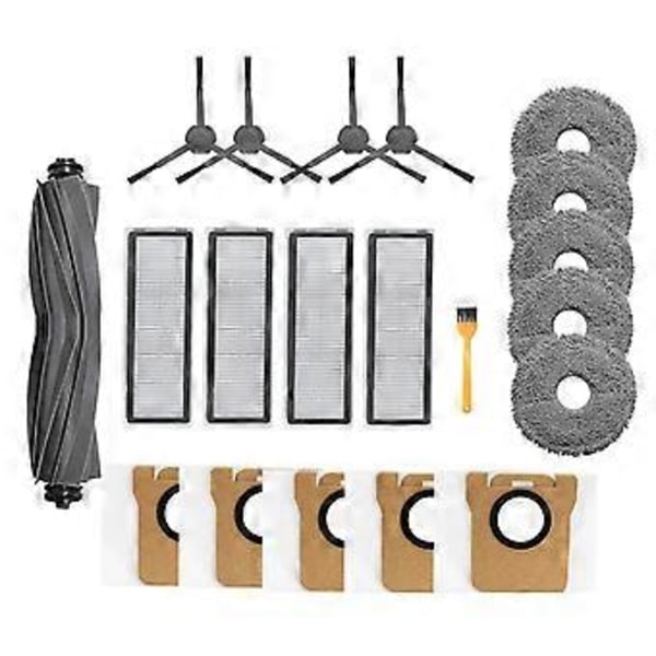 For Robotstøvsuger S10+ / S10 Plus Tilbehør Hovedsidebørste Hepa Filter Moppeklut Pads Reservedeler
