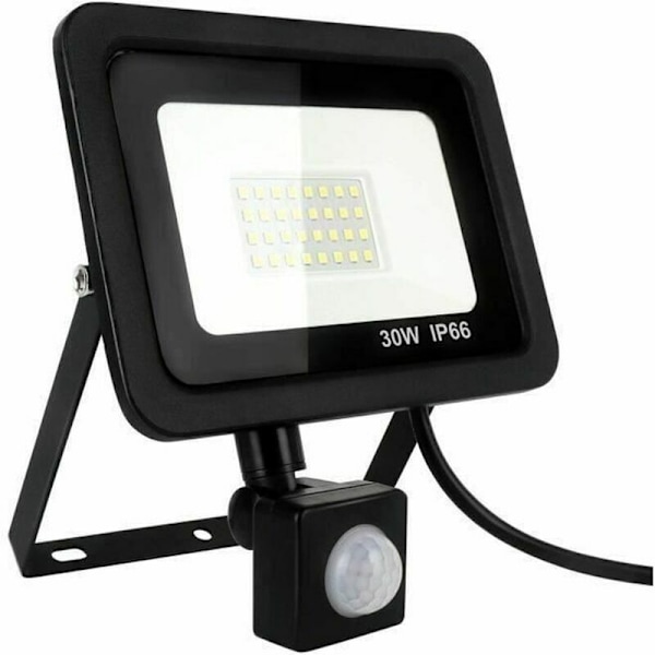 30w Outdoor LED Floodlight Motion Sensor Powerful LED Spotlight, 6000k