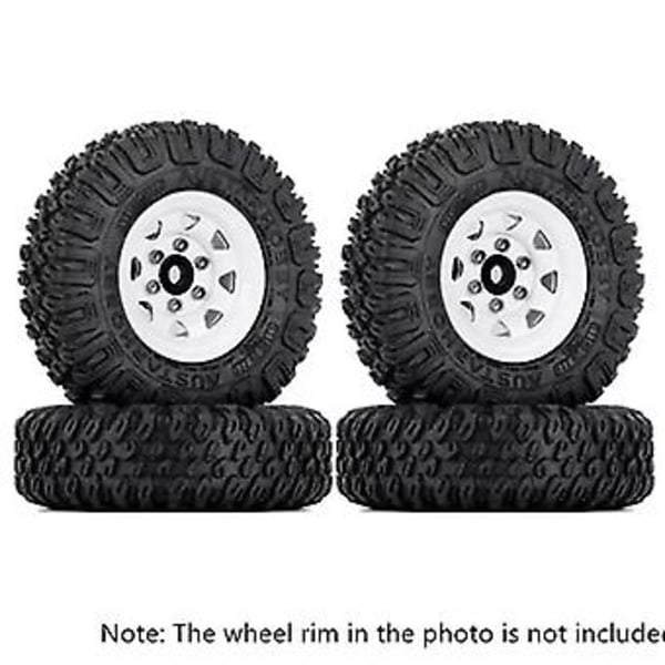 4kpl 85mm 1.55 Tuuman Kumirenkaat 1/10 Rc Crawler Auto Axial Jr Rc4wd D90 Tf2 Cc01 Lc70