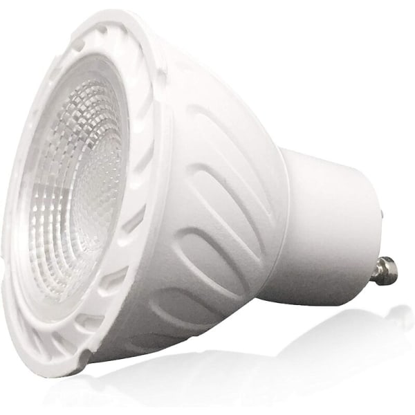 COB GU10 LED-pære Varm hvid 3000K, 5W 38° strålevinkel, 45W halogenækvivalent. 450lm Ikke-dæmpbar Traditionel loft- og skinnespot (pakke med 8