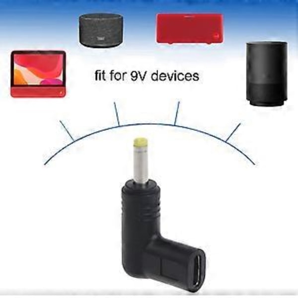 9V Type C Hun Til DC Stik Konverter Adapter Oplader til Laptop Router