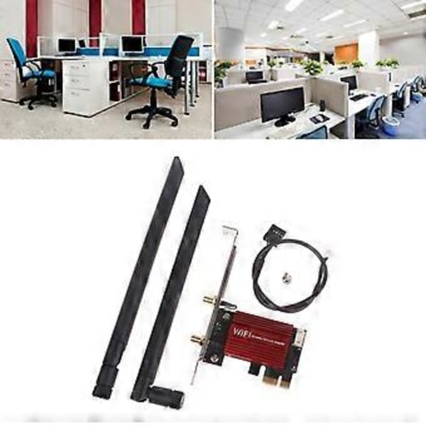 Dual Band AX1800 Pro Wifi6 Langaton Verkkosovitin 1800Mbps BT5.2 Wifi-kortti 2.4G/5Ghz Microsoftille Windows10 /11