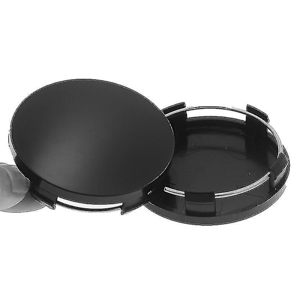 4 stk/pakke Universal 60mm Hjulnavkapsel Hjul Felg Nav Deksel Deksel Dekorasjon Biltilbehør Styling Svart Sølv, Svart