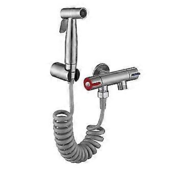 Toalett Bidet Kran Jet Sett Håndholdt Dusj Sprøyte Hjem Baderom Bidet i Rustfritt Stål