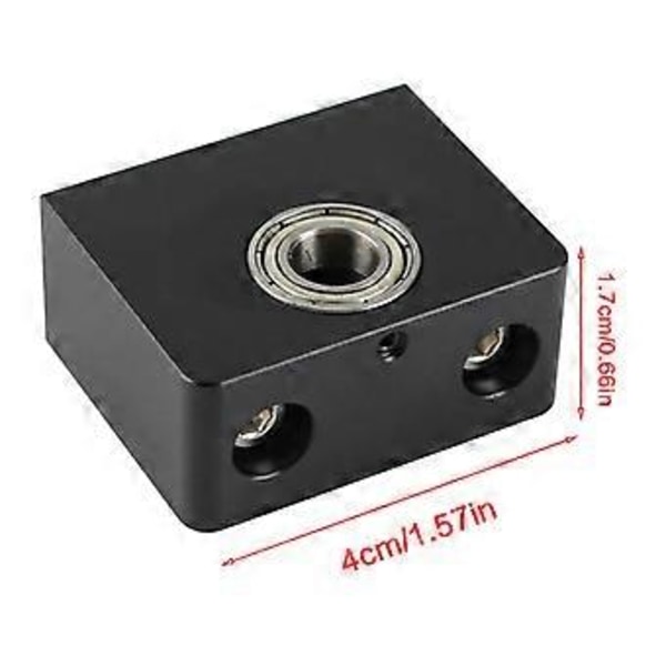 3D-skrivardelar Aluminium Z-axel Trapetsgänga Toppfäste för Tornado CR-10 Ender 3 Pro Metall Z-stång Lagerhållare Ersättning