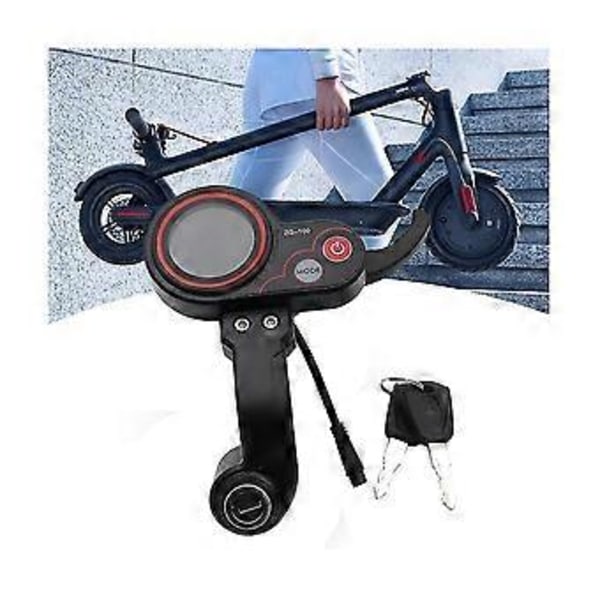 Zq-100 Kilometertæller med justerbar nøglehastighed, elektrisk scootertæller, 6-benet display til elektrisk scooter