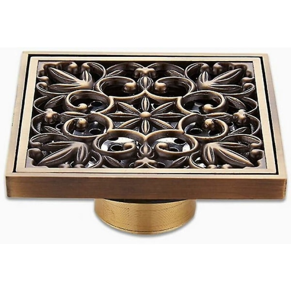 Shower Drainer Drainer Bathroom Drain Grate Strainer Cover Creative Contemporary Brass 1pc Floor-standing, Gold
