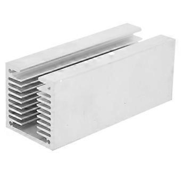 Aluminium U Type TO-3P Køleplade Tæt Tand Køler Fin Køleradiator 100 x 40 x 40mm