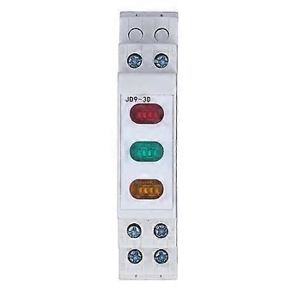 DIN-skinne Indikatorlys Rød Gul Grøn LED Indikatorlampe til Magnetisk Starter Kontaktor AC DC 230V