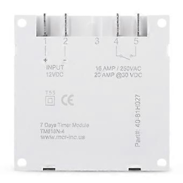for DC 12V AC LCD 7 Dager Programmerbar Timer Bryter Nedtelling for Tid for Tid R