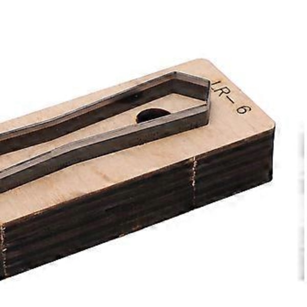 Läder Metall Skärande Stans DIY Prägling Skärmall Legerat Stål Konst Hantverkstillbehör LR 6