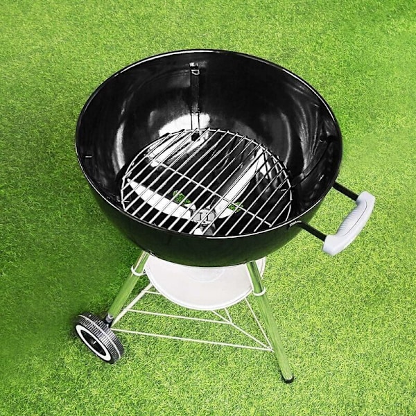 7440 34CM Glansförkromad Stål Grillgaller för Weber Kolgrill 47CM Kolgrill, Weber One Touch, Bar B Kettle, Smokey Moun
