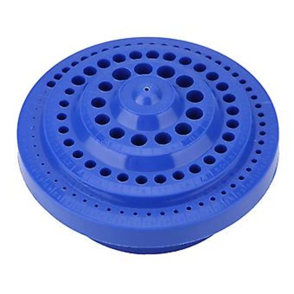 1-13mm Rund Form Hård Plast Borr Organizer Förvaringsfodral Ställ 100st Hål