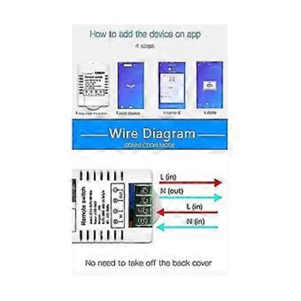 30a Ewelink Wifi Relæ Switch Modtager Ac85-260v Gadgets Trådløs Lyskontakt App Kontrol&rf433mh