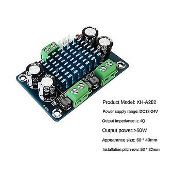 Xh-a282 Digital O Förstärkarkort 50w+50w Hög-