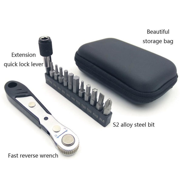 Mountainbike Ratchetnyckelsats Insexnyckel Reparationshylsa Cykelnyckel