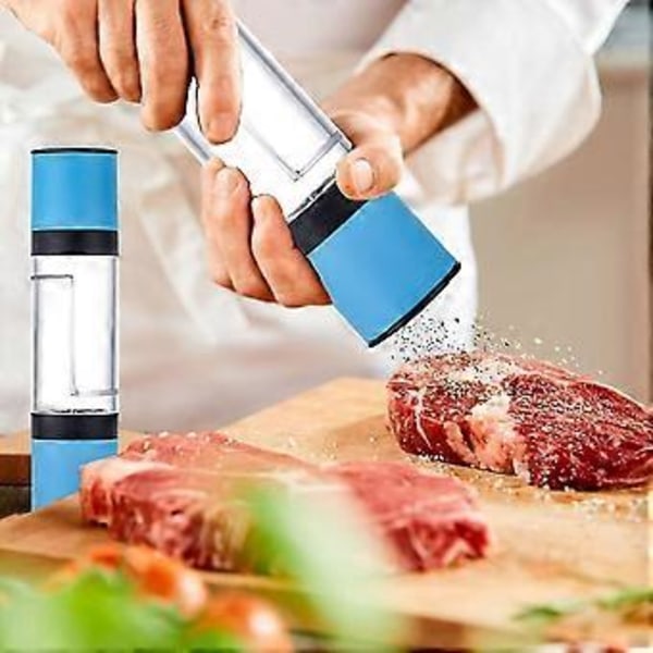 Salt- och pepparkvarn kombination för kök och matsal, Blå