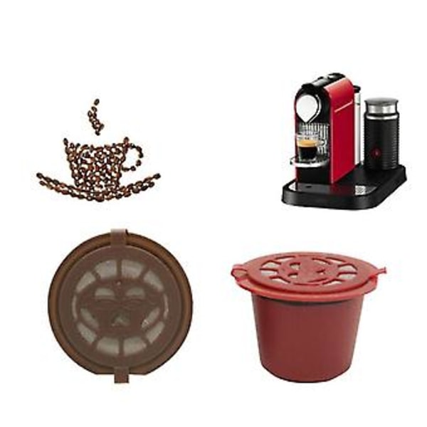 5 stk. Gjenbrukbare kaffekapsler i rustfritt stål for maskiner (b)