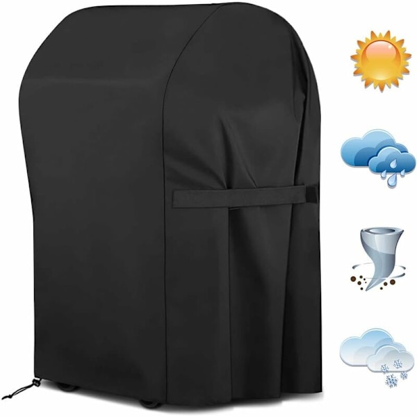 Grilltrekk, vanntett beskyttelsestrekk for gassgrill, 66 x 76 x 109 cm, svart-Fei Yu