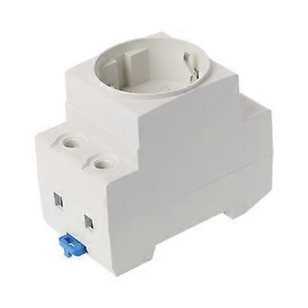 EU Typ 35mm DIN-skena Monterad AC Strömuttag 16A 250V AC Kontakt