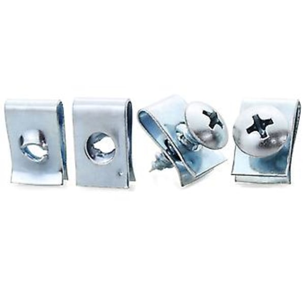 20 Set Främre Sköld- Grill Skruv Bult U Mutter Kit U Typ Mutter Bilfästen Clips