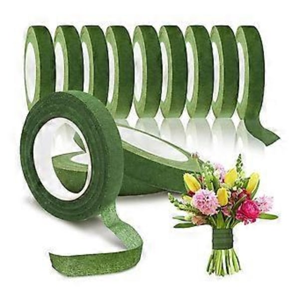 50 st Blomtejp Självhäftande Bukett Blomstjälk Papperstejp Ståndare Förpackning Blomsteraffär DIY