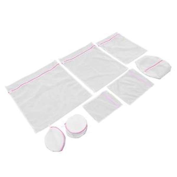 8 stk. Mesh Vaskeposer Multifunksjonelle Holdbare Gjenbrukbare Mesh Vaskeposer for Hjemmereise