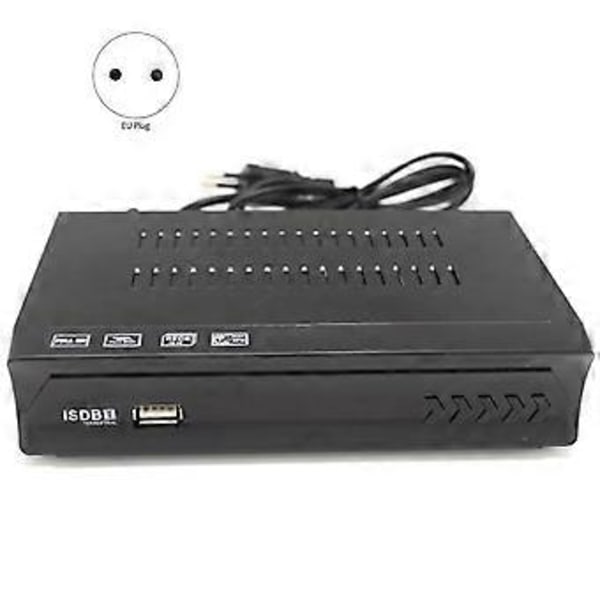 ISDB-T 1080P HD Set-Top Boks Terrestrisk Digital Video Broadcasting TV-Mottaker med Kabel for Brasil/Chile B EU-Plugg