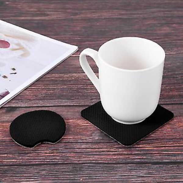 24 stk. Sublimations Emner Kop Måtte Rund Firkantet Sublimations Emne Varme Til DIY Brikker Varme Maling