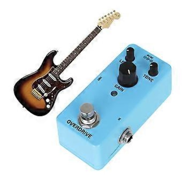 Elektrisk Gitar Overdrive Effektpedaler Mini Enkel Type DC9V True Bypass