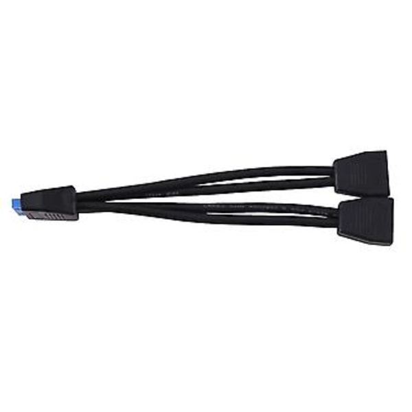 S Mini Usb 3.0 19 Pin/20pin Intern Förlängare 1 Till 2 Adapter Splitter Kabel För Moderkort