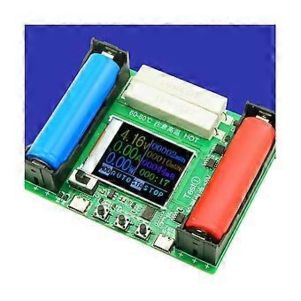 5v 18650 LCD-skjerm Litium Batterikapasitet Tester Detektor Modul Med Lade Utladingsfunksjon
