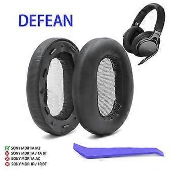 Öronkuddar Öronkuddar Öronmuff Kuddöverdrag Brusreducerande Hörlurar Ärm för SONY MDR-1AM2 1AM2 70mm Headset 2x