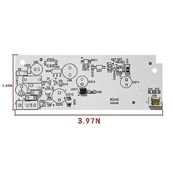 Wpw10515057 W10515057 LED-valokortti jääkaappiin (vain piirilevy)