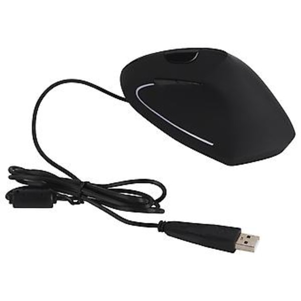 6D Ergonomisk 800‑1200‑2000‑3200 DPI Justerbar Optisk Vertikal Gamingmus med LED