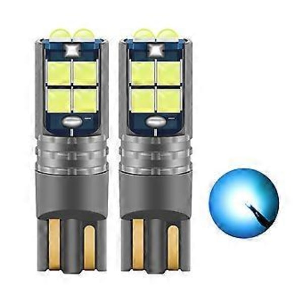 2x 10SMD LED T10 3030 Bil Skiltlys Pære Wedge Høflighet Tag Trinn Lys