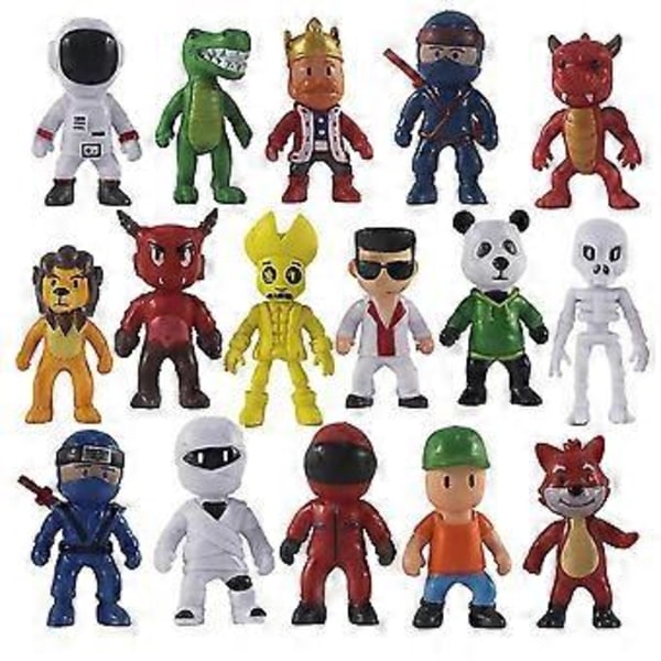 16 st/set Minifigurer för pojkar flickor barn Spelmodell Tårtdekoration Födelsedagspresenter